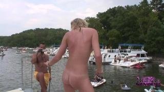 Chicks get Buck Naked at Lake of the Ozarks Boat Party 3