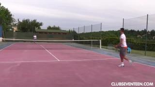 Petit Lady Dee Streaks and Fucked by 2 Tennis Players by ClubSeventeen 2