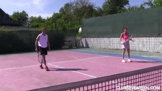Antonia Sainz and Ana Rose Horny Doubles Tennis by Club 4