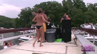 College Teens Show Pussy at Wild Lake of the Ozarks Party 10