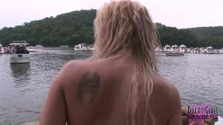 College Teens Show Pussy at Wild Lake of the Ozarks Party 7