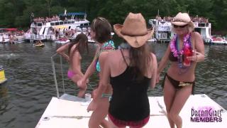 Lake of the Ozarks Party with Girls Showing Pussy 1