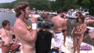 Hot Coeds Party Totally Naked in Lake of the Ozarks 1