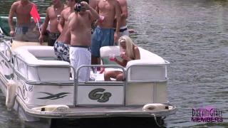 Hot Coeds Party Totally Naked in Lake of the Ozarks 8