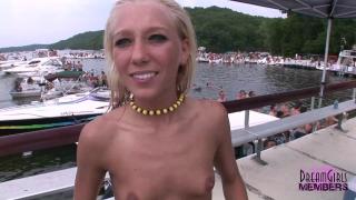 College Chicks Show Freshly Shaved Pussy at Party Cove