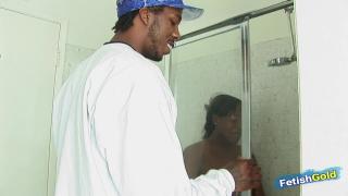 Horny Ebony MILF Hires a Black Plumber to Fuck her Wet Pussy in Bathroom 2