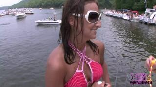 Teen Freaks Party Naked at Awesome Ozarks Boat Party 2