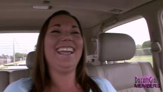 Coed Freak Gets Naked & Spreads Pussy in my back Seat 1