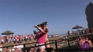 Awesome Spring Break Beach Party & Hot Girl Peeing 10