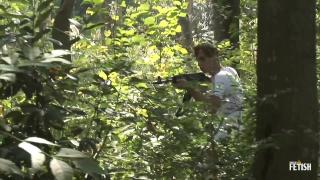 Gay in Military Uniform Gets his Ass Penetrated in the Forest 1