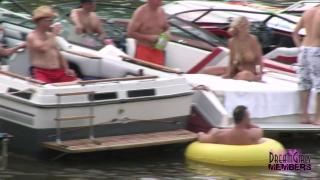 Party Chicks Loose their Tops at Lake of the Ozarks 6