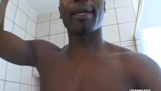 Hung Black Guy Jean-Claude Batiste Jerks off in the Shower - HandyMan 4