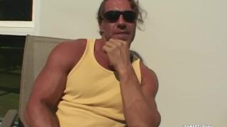 Muscular Guy Reno Blows a Big Load Jerking off in the Pool - HandyMan 2