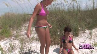 Horny Teens Lick Pussy at Private Beach Party 1