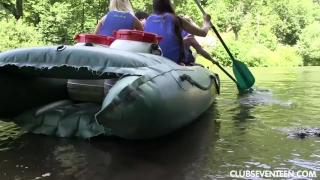 Naked Rafting with Vanessa, Tessa, Sara and Nessy by Teenrs 4