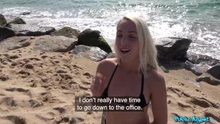 Public Agent - Liz Rainbow makes a Deal for a Fuck at the Beach 3