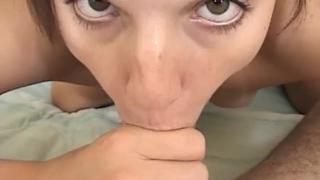 AMATEUR BABE BROOKE LOVES SUCKING COCK ON CAMERA POV STYLE 7