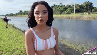 MOFOS - Amazing Latina Maya Bijou Catches a Cock during Fishing 5