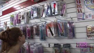 Crazy Teen Shops Totally Naked in a Local Porn Store 8