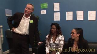 Group Sex during Office Interview with Hot Ebony Jasmine Webb 3