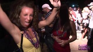 Spring Break Freaks Dancing & Flashing at Night Club