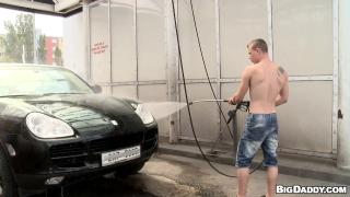 OUT IN PUBLIC - Drago Lembeck & GaryPublic having Gay Sex during Car Wash 3