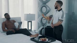 IconMale - Businessman Taye Scott Fucked by the Room Service Guy Papi Suave 1