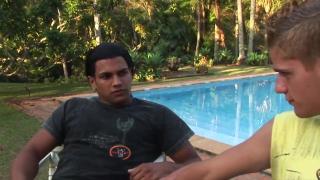 Cum Meat - Hot Long-Haired Latino Boy Fucked Twink's Ass Poolside 1
