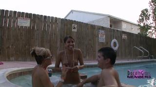 Hot Latina Gets Fingered by her BFF in a Hot Tub on Spring Break 8
