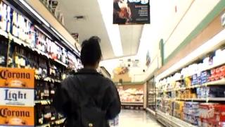 NATURALLY BUSTY MISTY MENDEZ FLASHES ME IN a SUPERMARKET THEN POV BLOWJOB 5