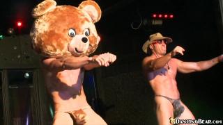 DANCING BEAR - 6 Big Dick Male Strippers VS 100 Horny Ladies 12