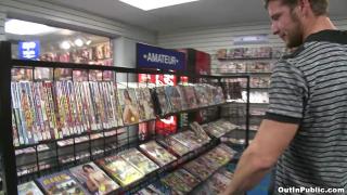 OUT IN PUBLIC - Kevin Crows & Aaron Styles Fucking in a Video Store 4