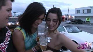 Hot Party Girls Ride around Town Naked in our Limo 6