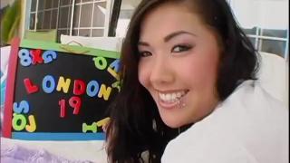 LONDON KEYES Big Tits Asian Teen Huge Cock POV Blowjob and Cum Swallow A++ 2