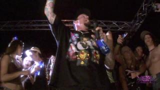 Girls Dance Topless with Vanilla Ice during a Concert 11