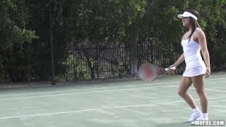 Mofos - Naughty Latina Sara Luvv Stops Tennis Lesson to please her Wet Puss 1