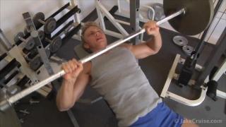 Blond Muscle Jock Brady Jensen Jacks in the Gym 3