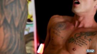Hard Cock Mencom - Nic Sahara Drilled Hard by Tattooed Latino Dude Boomer Banks Gayemo - 1