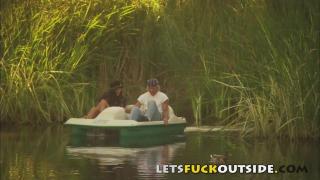 Let's Fuck outside - Outdoor Boat Ride Turns into Nasty Sex 1