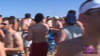 College Cuties Party in Tiny Bikinis on the Beach 2