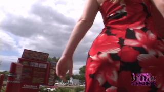 Staci Flashes Customers & Employees at a Fast Food Restaurant 5