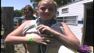 Festival Groupies get Buck Naked in Concert Campground 7