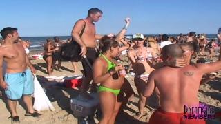 Hermana Coed Freak Dance Party & Bare Titties on the Beach MelonsTube
