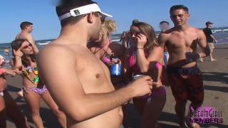 Coed Freak Dance Party & Bare Titties on the Beach 6