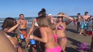 Coed Freak Dance Party & Bare Titties on the Beach 8