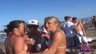 Home Video of Daytime Beach Party on Spring Break 10