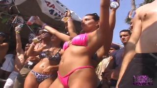 Hot Bartender Bikini Limbo & Tit Flashing Party 4