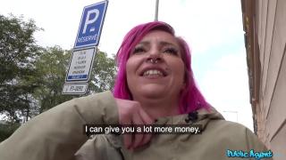 Public Agent - Hot Pink Hair Alex Bee Loves it when you Cum on her Mouth 4