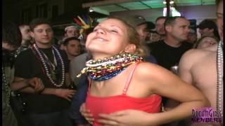 College Coeds Show Pussy on the Street at Mardi Gras 3