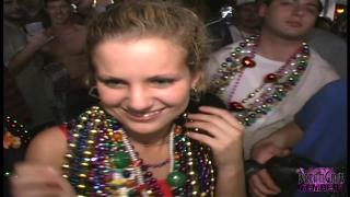 College Coeds Show Pussy on the Street at Mardi Gras 5